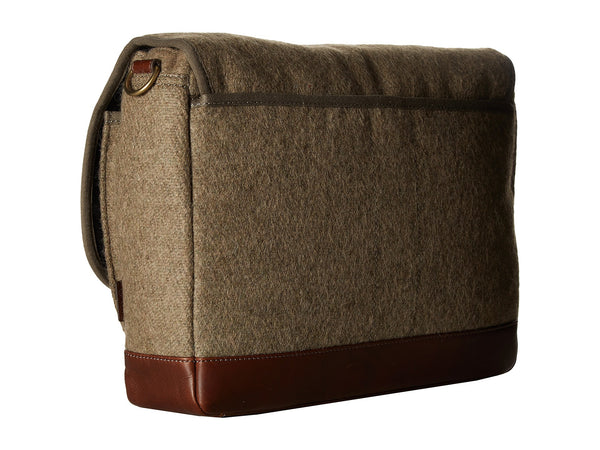 fossil men's defender leather travel duffle luggage bag Fossil Defender Messenger Brief Bag Olive