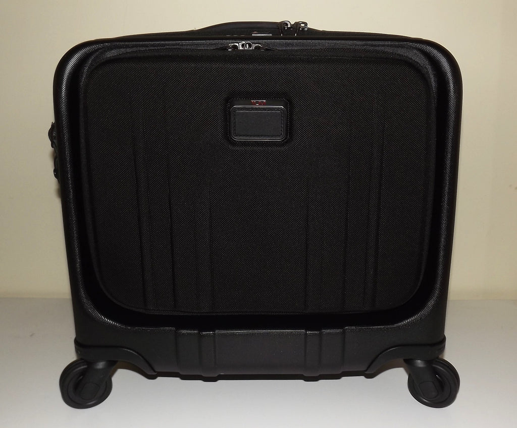 Tumi V4 Hardside Compact Carry-on with Pocket 4 Wheel Spinner Luggage Black