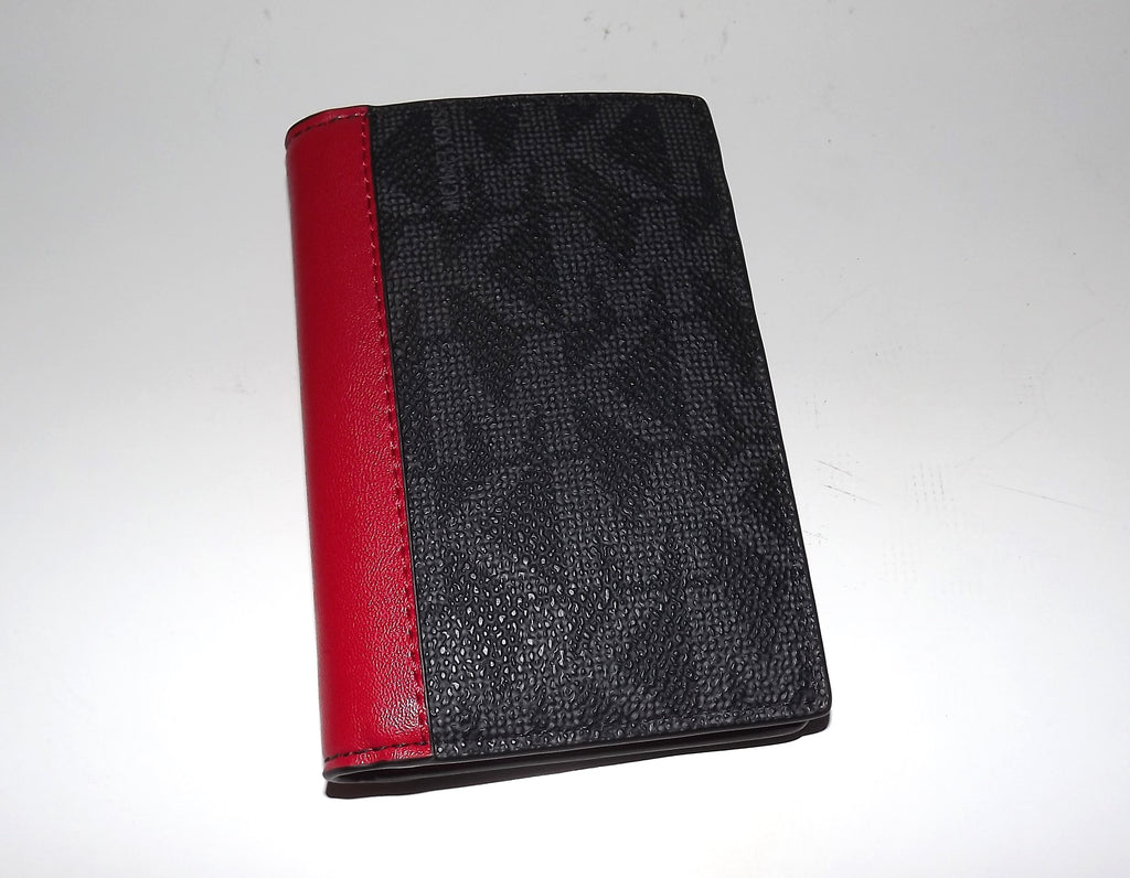 Michael Kors Men's Jet Set Front Pocket Card Case Wallet Bright Red