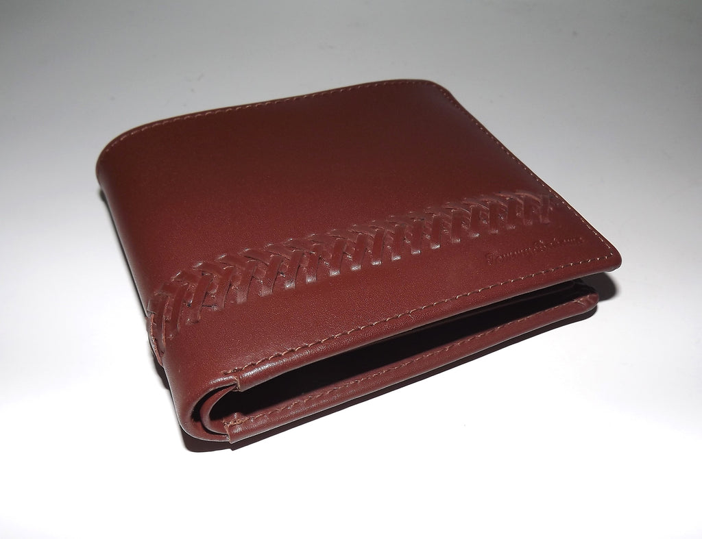 Tommy Bahama Men's Leather Bifold Passcase Wallet Tan