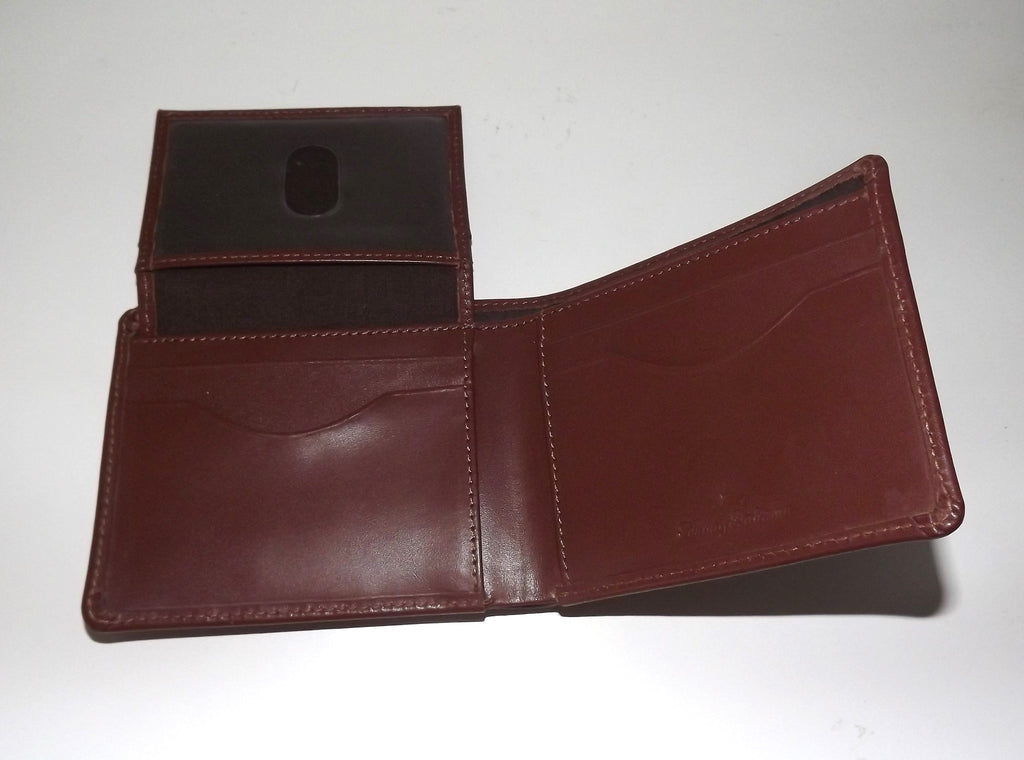 Tommy Bahama Men's Leather Bifold Passcase Wallet Tan