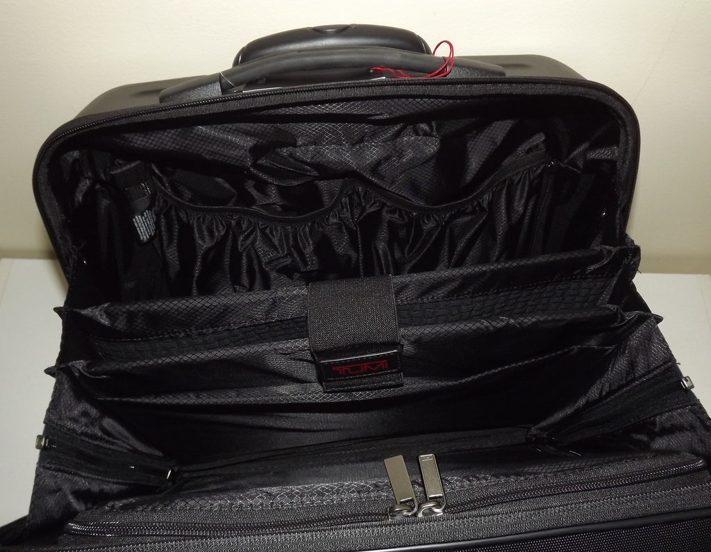 Tumi V4 Hardside Compact Carry-on with Pocket 4 Wheel Spinner Luggage Black