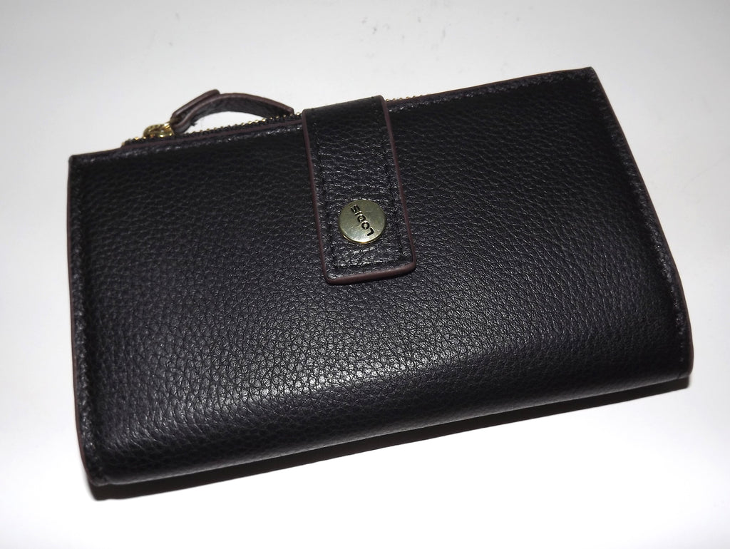 Lodis Women's Leather RFID Credit Card Clutch Wallet Black