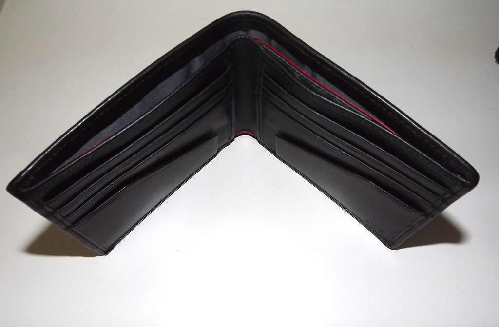 Tumi Alpha Men's Double Billfold 8 Pocket Wallet Black