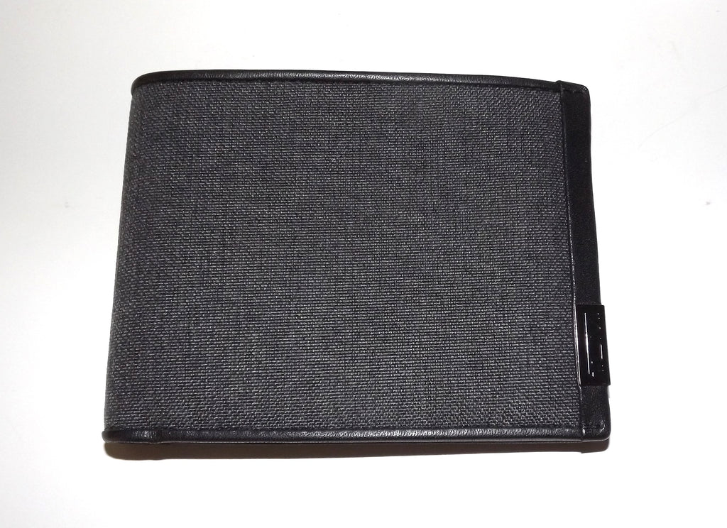 Tumi Men's Global RFID Double Billfold 8 Pocket Wallet Anthracite Grey