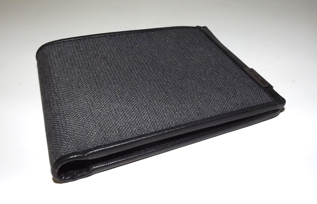 Tumi Men's Global RFID Double Billfold 8 Pocket Wallet Anthracite Grey