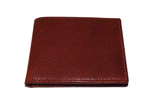 Baglioni Italia Men's Tuscan Leather Bifold 6 Pocket Wallet Cognac