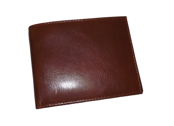 Bosca Men's Italian Leather Bifold Executive ID Wallet Tan
