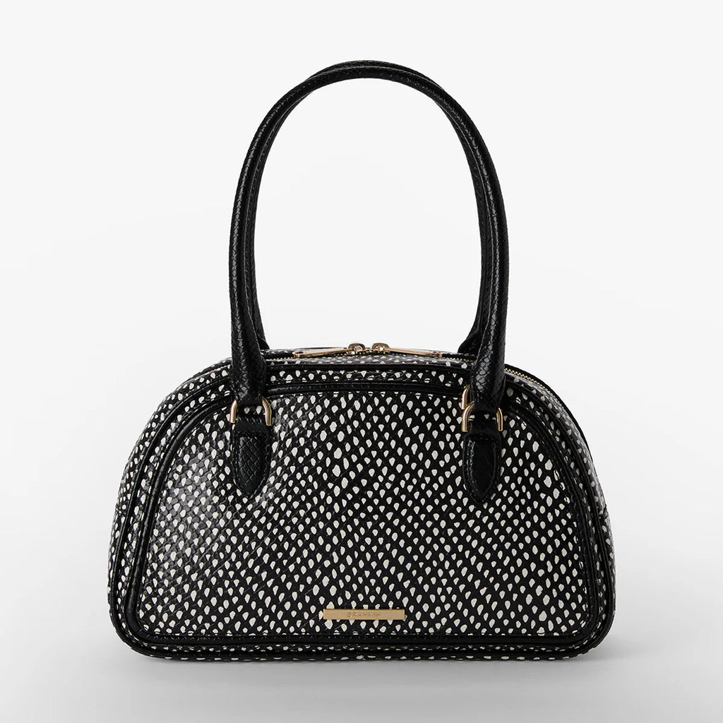 Brahmin Women's Leather Angie Dome Satchel Handbag Everlasting Glorieta