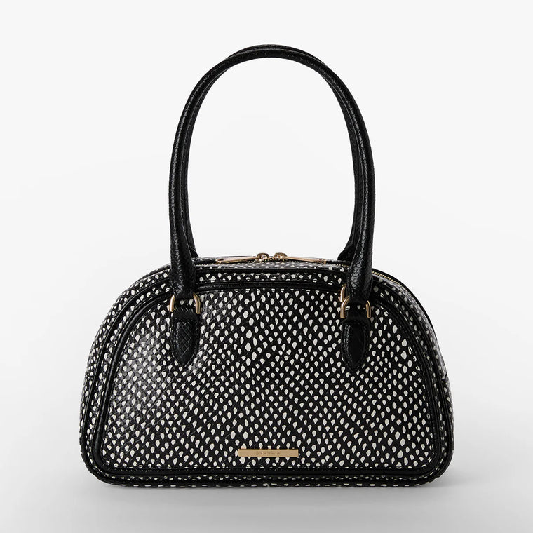 Brahmin Women's Leather Angie Dome Satchel Handbag Everlasting Glorieta