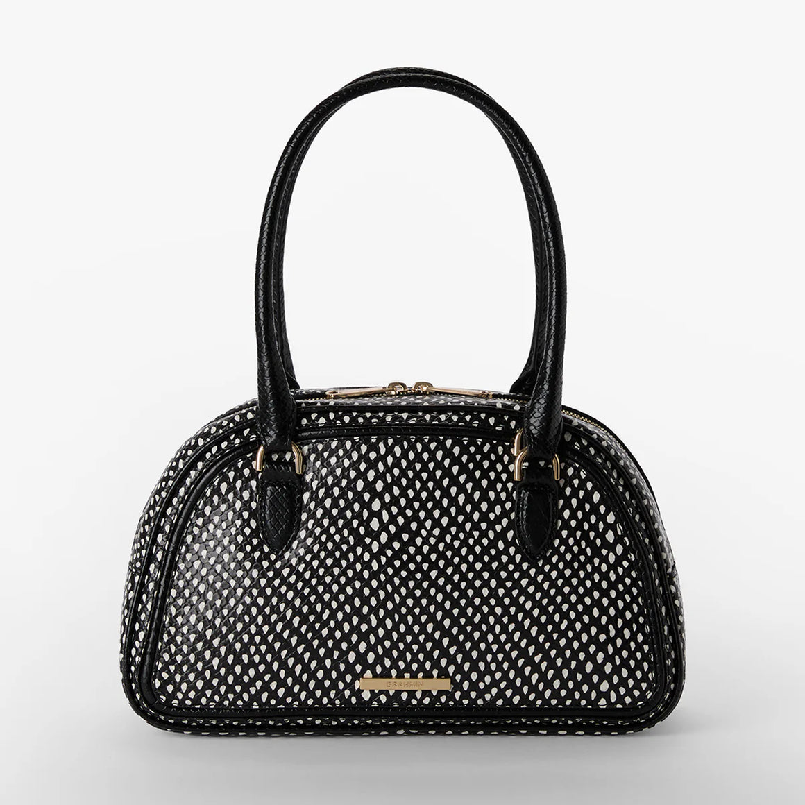 Brahmin Women's Leather Angie Dome Satchel Handbag Everlasting Glorieta