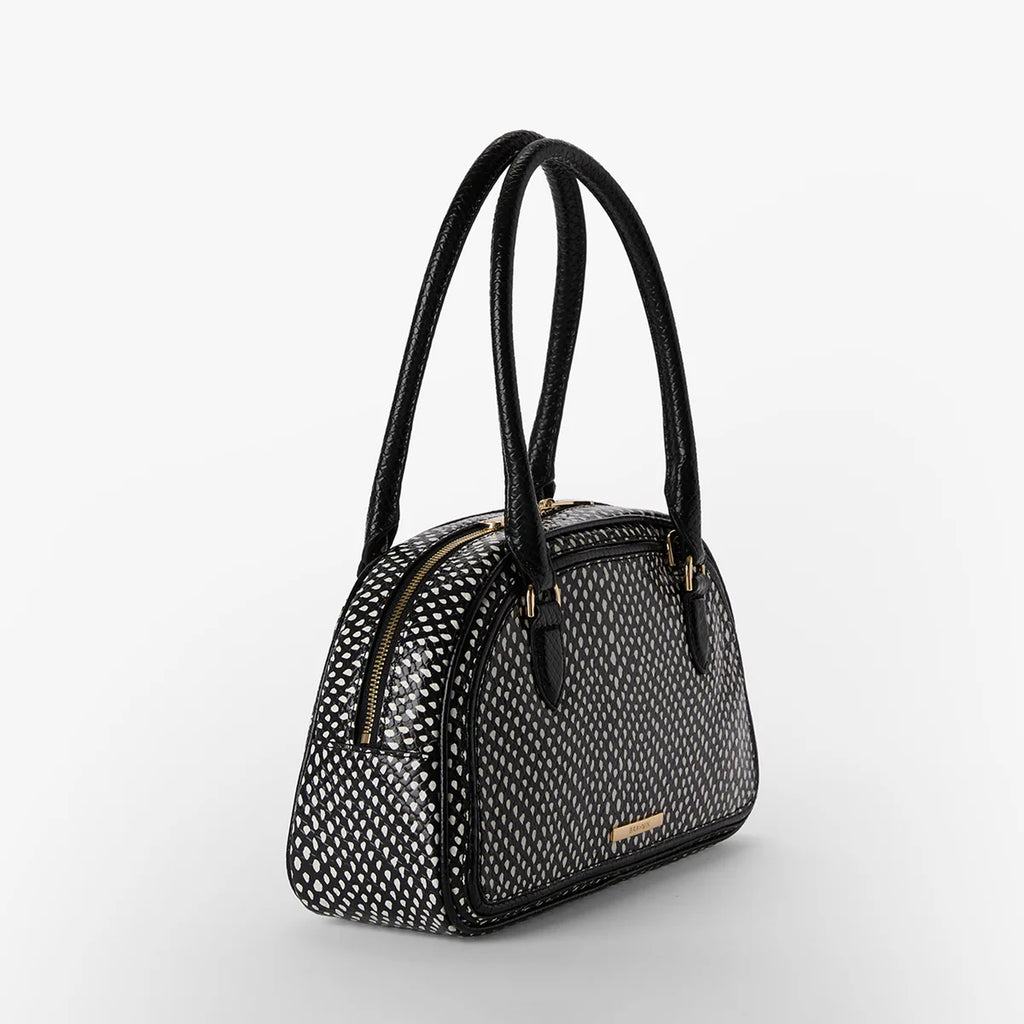 Brahmin Women's Leather Angie Dome Satchel Handbag Everlasting Glorieta