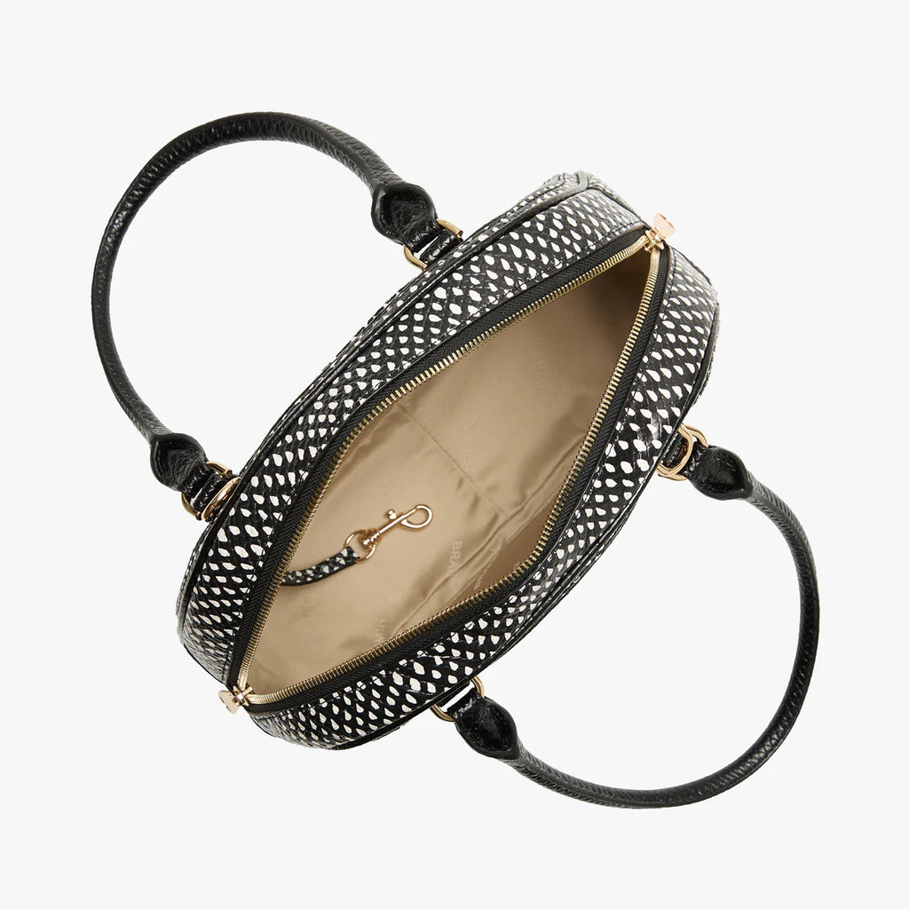 Brahmin Women's Leather Angie Dome Satchel Handbag Everlasting Glorieta