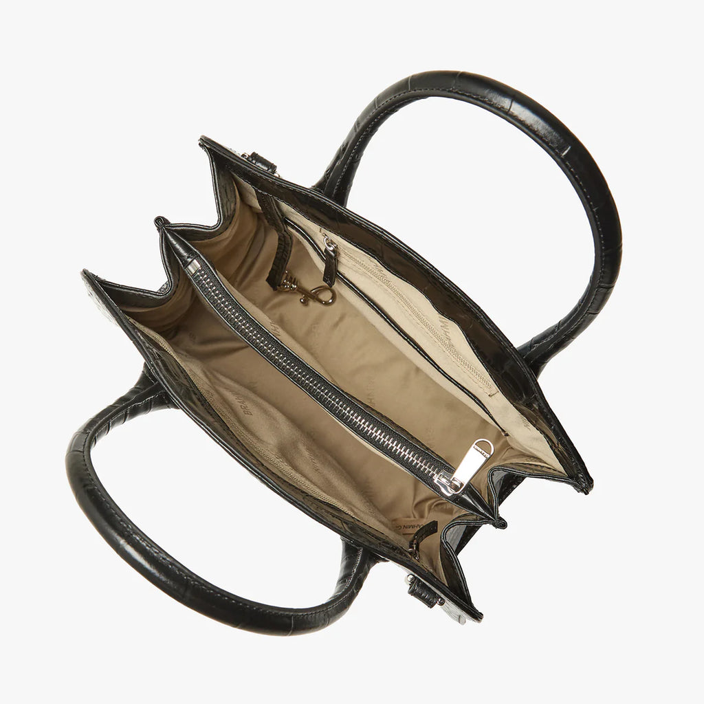 Brahmin Women's Rosetta Satchel Handbag Retro Blue Lismore