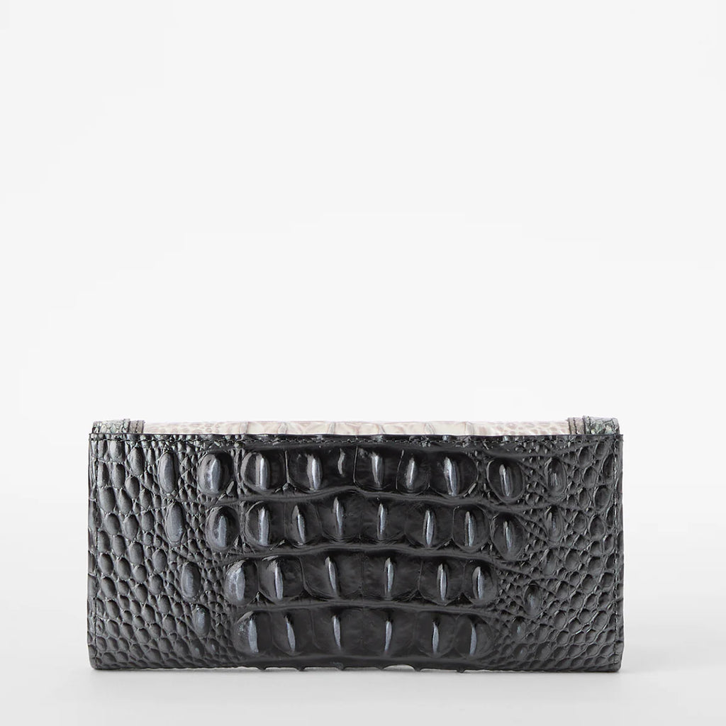 Brahmin Women's Leather Veronica Clutch Wallet Charcoal Nottingham