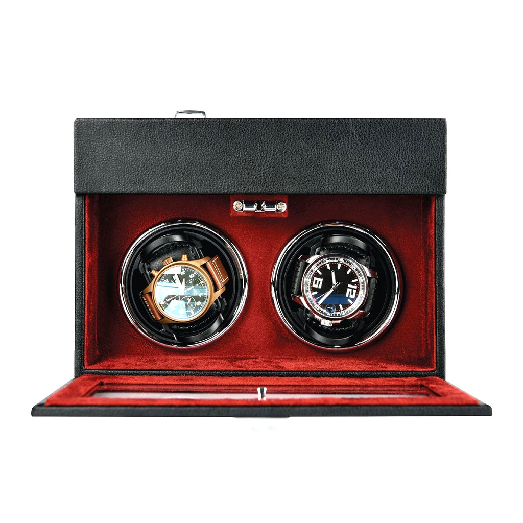 Brookstone Christian McCaffrey Double Watch Winder Valet Black