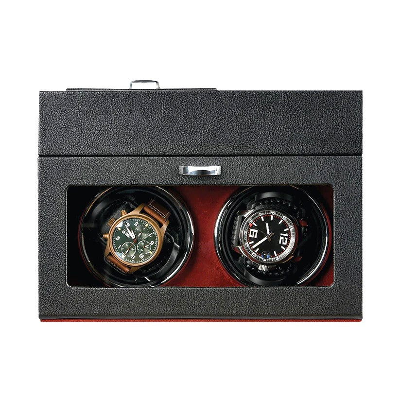 Brookstone Christian McCaffrey Double Watch Winder Valet Black