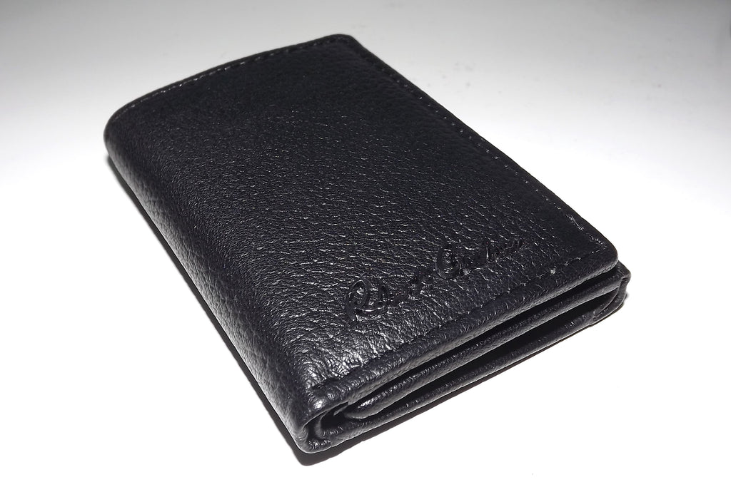 Robert Graham Men's Leather RFID Trifold Wallet Black