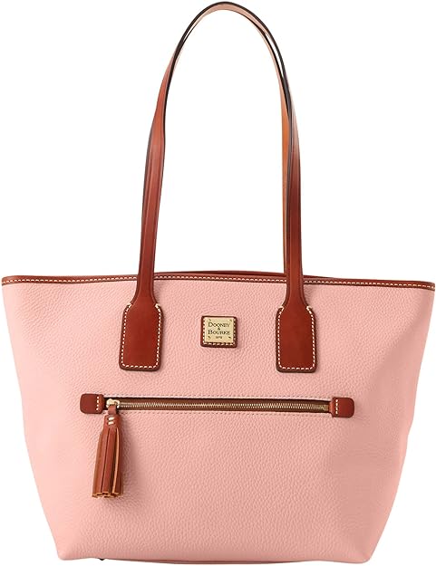 Dooney & Bourke Women's Pebble Grain Leather Small Tote Bag Pale Pink