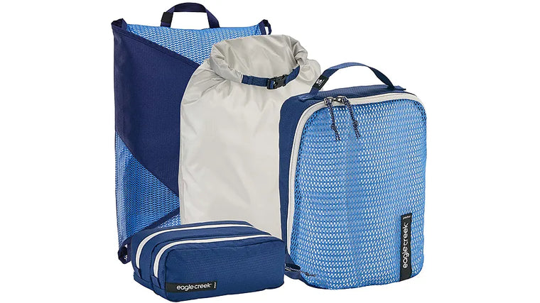 Eagle Creek Pack-it Weekender Reveal / Isolate 4 Piece Packing Set Azure Blue