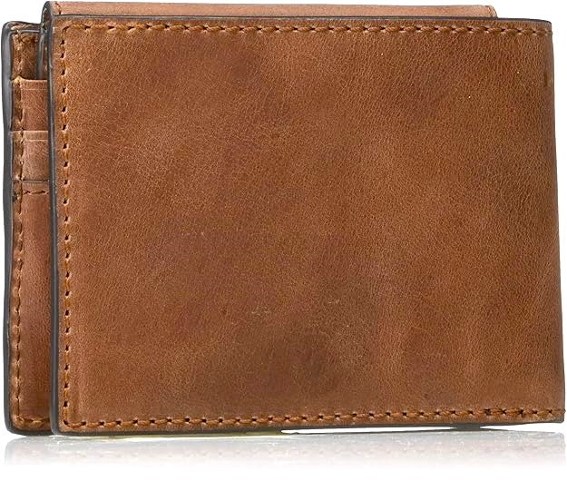 Frye Men's Leather Holden Bifold Passcase ID Wallet Whiskey