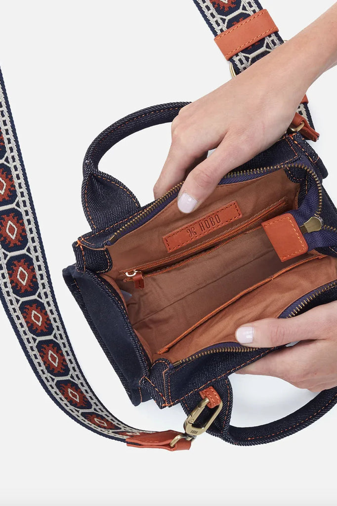 Hobo International Women's Cass Small Crossbody Tote Denim