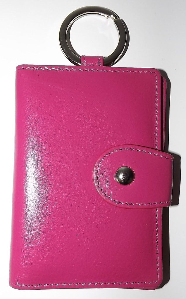 Italia Leather Compact Key Case ID Wallet