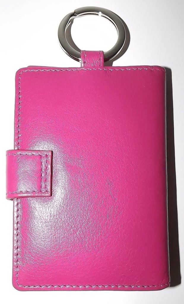 Italia Leather Compact Key Case ID Wallet