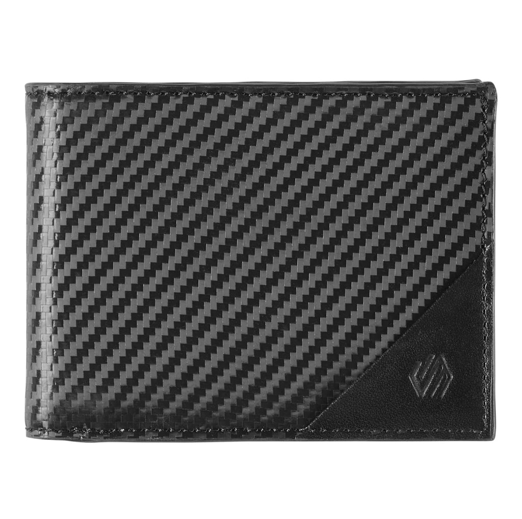 Johnston & Murphy Hudson Etched RFID Bifold ID Wallet Black