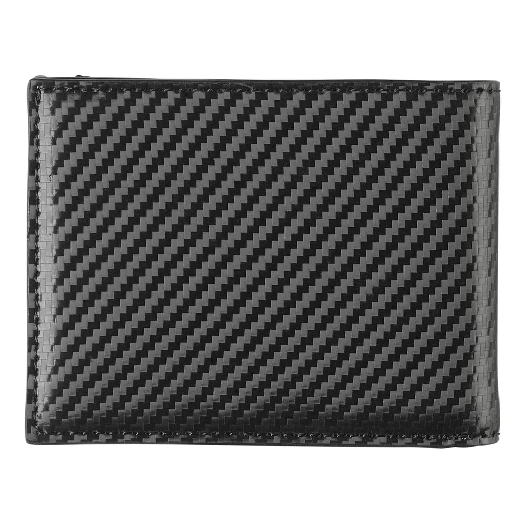 Johnston & Murphy Hudson Etched RFID Bifold ID Wallet Black