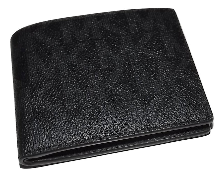 Michael Kors Men's Jet Set Bifold 6 Pocket Wallet Black