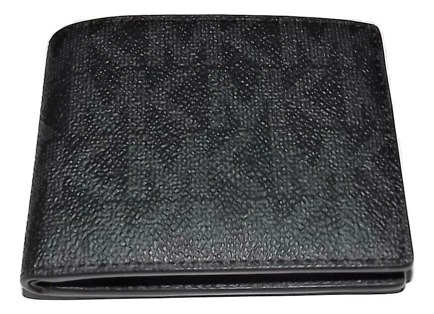 Michael Kors Men's Jet Set Bifold 6 Pocket Wallet Black