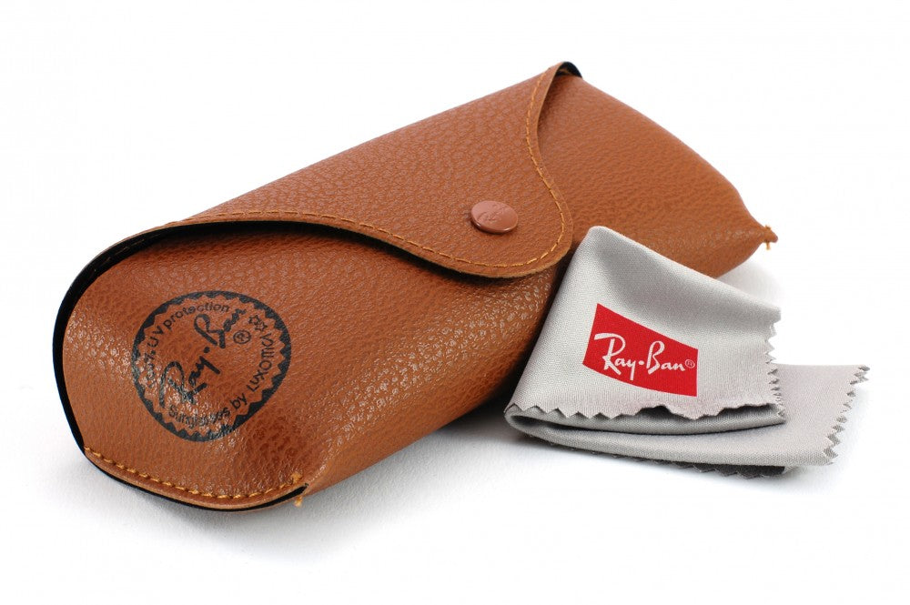 Ray-Ban Women's Oval Sunglasses Green Lens Polished Black Frame RB4389