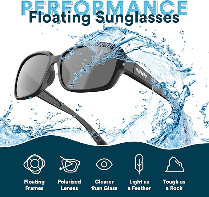 Rheos Amelia Floating Sunglasses Gunmetal Smoke