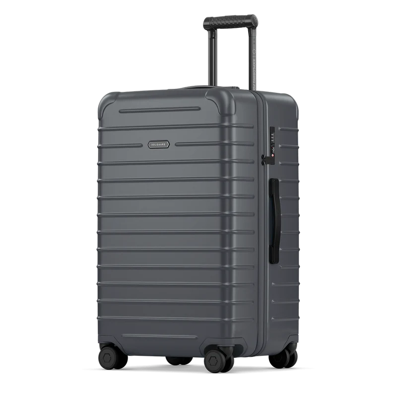 Solgaard Large Check-In Closet Lite 4 Wheel Spinner Luggage Gothenburg Grey