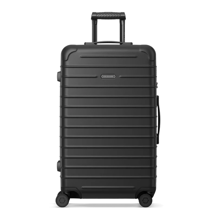 Solgaard Large Check-In Closet Lite 4 Wheel Spinner Luggage Baltic Black