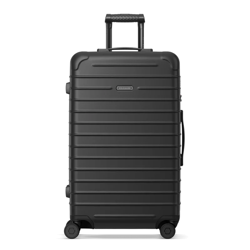Solgaard Large Check-In Closet Lite 4 Wheel Spinner Luggage Baltic Black