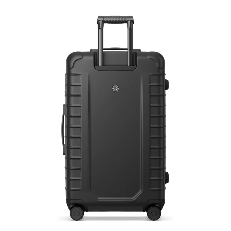 Solgaard Large Check-In Closet Lite 4 Wheel Spinner Luggage Baltic Black