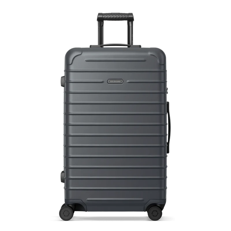 Solgaard Large Check-In Closet Lite 4 Wheel Spinner Luggage Gothenburg Grey
