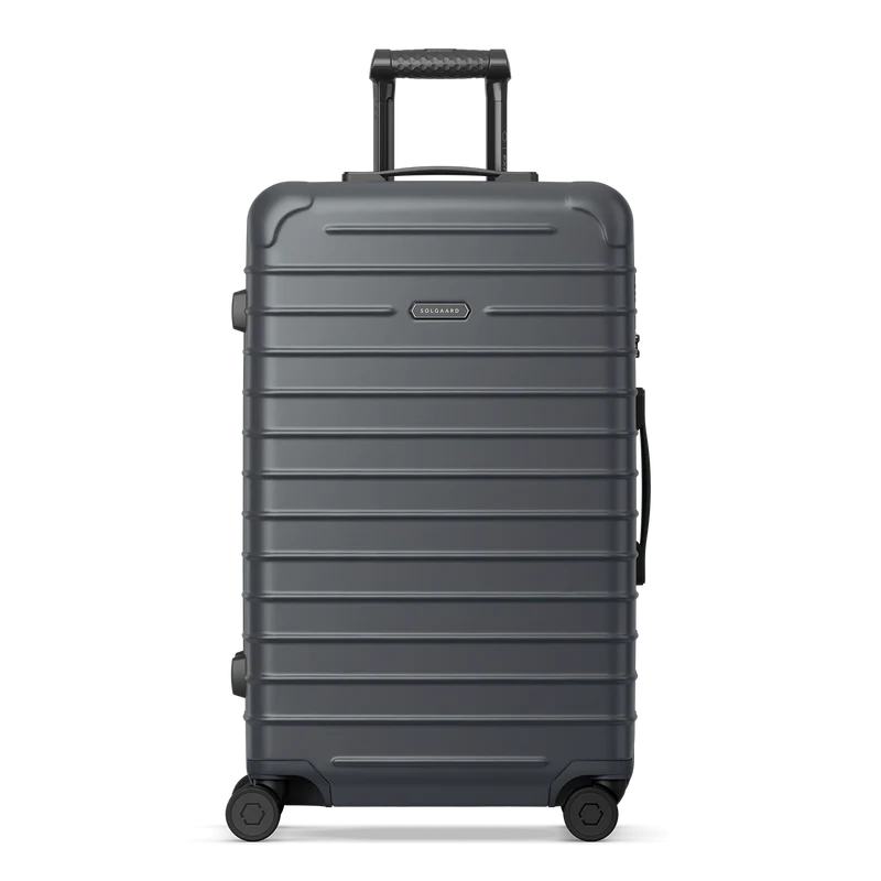 Solgaard Large Check-In Closet Lite 4 Wheel Spinner Luggage Gothenburg Grey