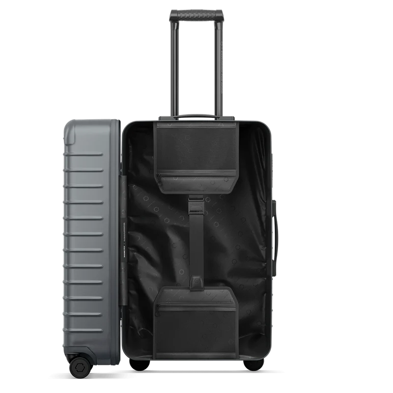 Solgaard Large Check-In Closet Lite 4 Wheel Spinner Luggage Gothenburg Grey