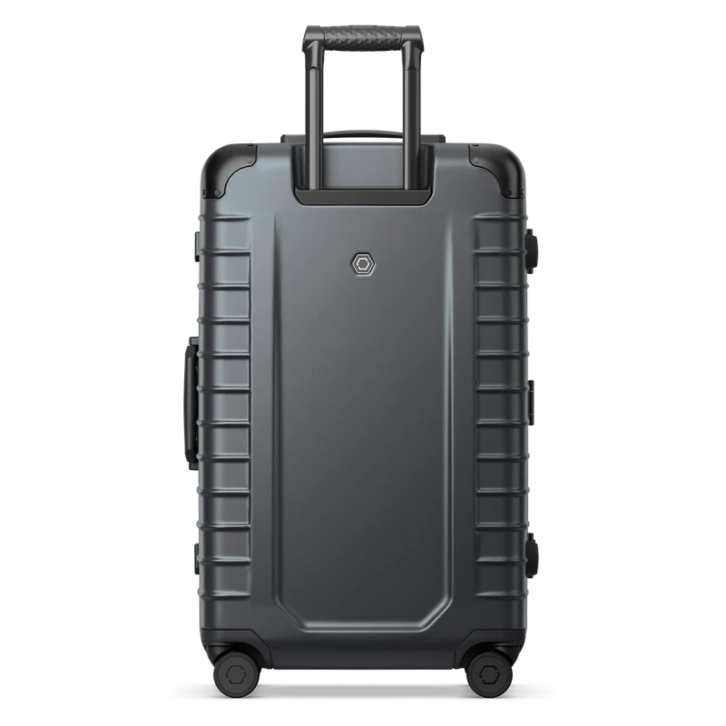 Solgaard Large Check-In Closet 4 Wheel Spinner Luggage Gothenburg Grey