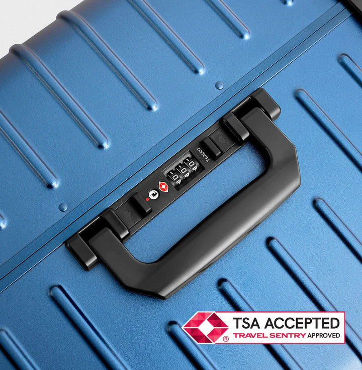 Solgaard Large Check-In Closet 4 Wheel Spinner Luggage Gothenburg Grey