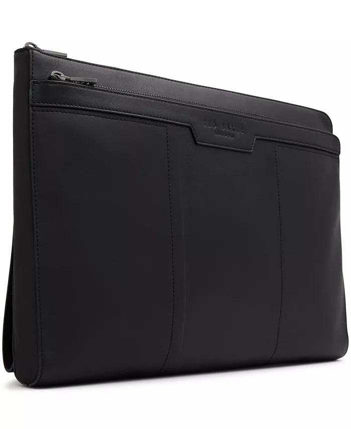 Ted Baker of London Thame Leather 15" Laptop Document Sleeve Black