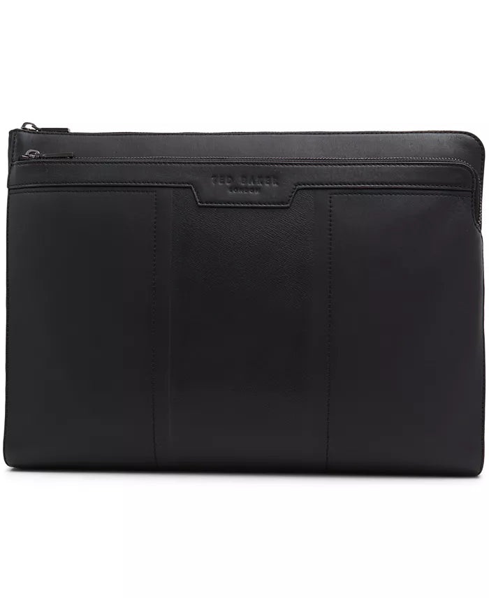 Ted Baker of London Thame Leather 15" Laptop Document Sleeve Black