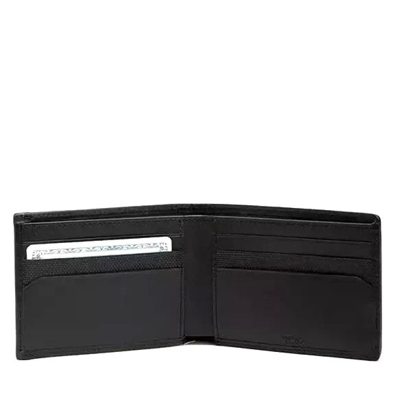 Tumi Alpha Men's Double Billfold Wallet Black / Red