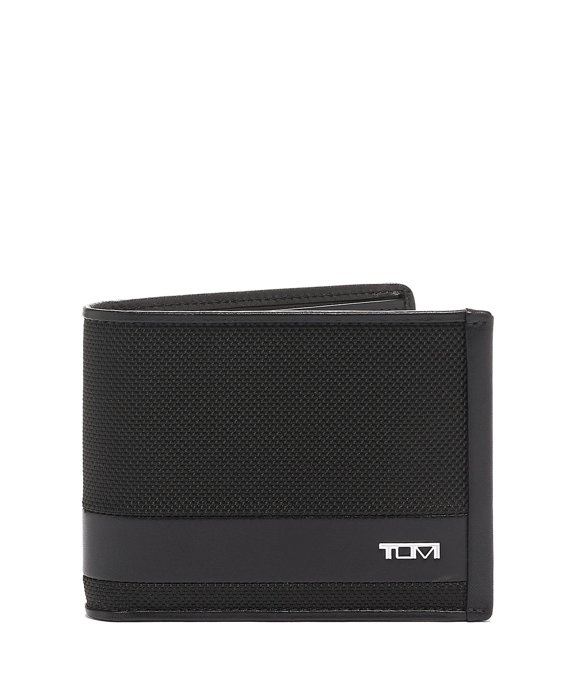 Tumi Men's Alpha Bifold Global Removeable Passcase Wallet Black