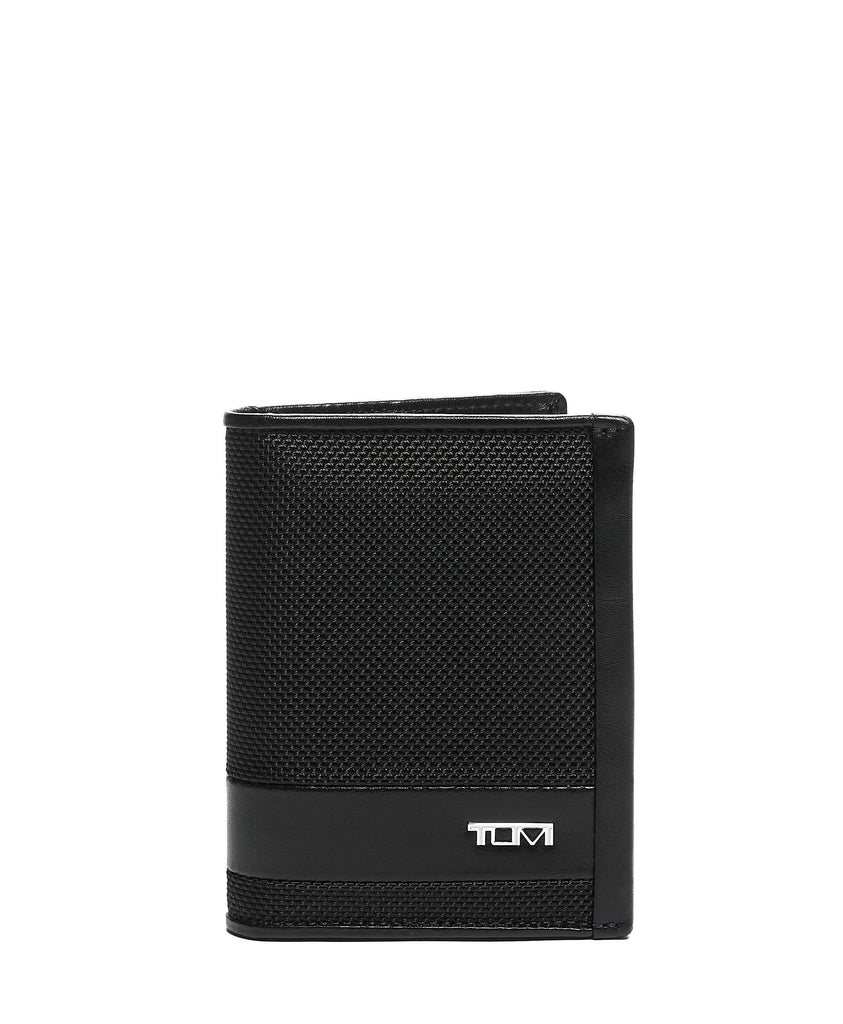 Tumi Men's Alpha L-Fold Passcase Wallet Black