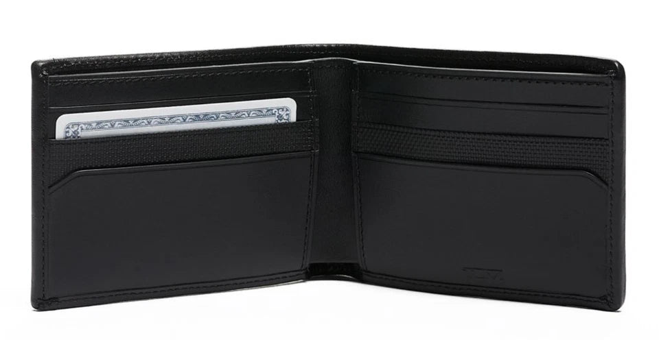 Tumi Men's Alpha Double Billfold 6 Pocket Wallet Black