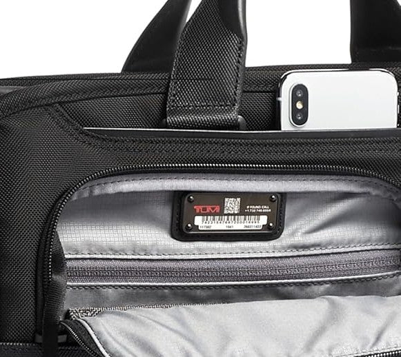 Tumi Alpha Expandable Organizer Laptop Brieg Bag Black